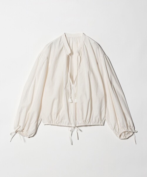 BEAUTY&YOUTH UNITED ARROWS(ビューティーアンドユースユナイテッドアローズ)の「コットンナイロン ボリューム スキッパー ブラウス(シャツ/ブラウス・レディース・オフホワイト/ライトブルー/ダークグレー・FREE)」の15枚目の写真