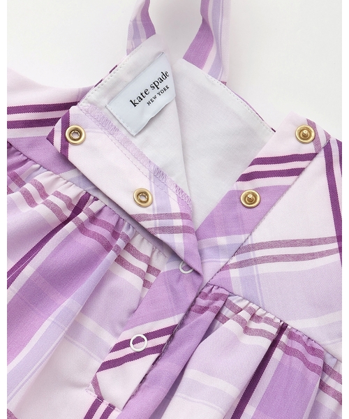 kate spade new york kids（ケイトスペードニューヨーク）の「チェックジャンパースカート＆トップスセット（その他ベビーウェア・キッズ・ライラック・100cm/90cm/80ｃｍ）」の7枚目の写真