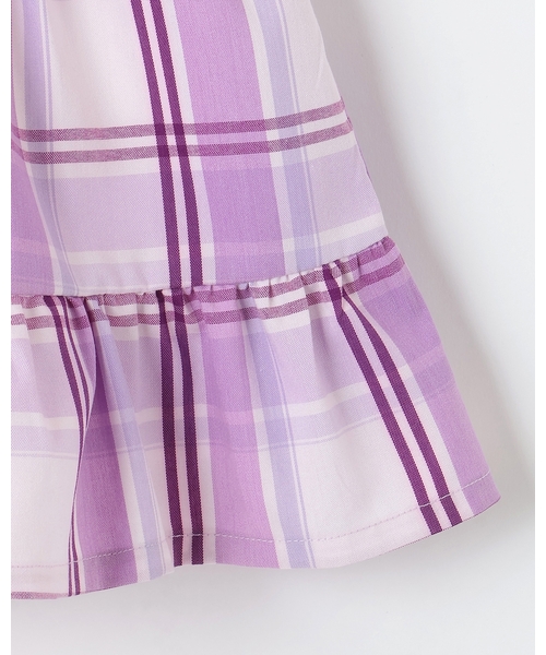 kate spade new york kids（ケイトスペードニューヨーク）の「チェックジャンパースカート＆トップスセット（その他ベビーウェア・キッズ・ライラック・100cm/90cm/80ｃｍ）」の8枚目の写真