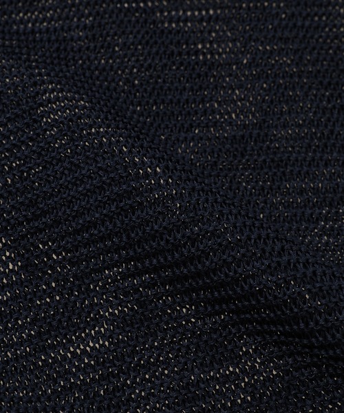 DIGAWEL(ディガウェル)の「Cotton knit polo(ポロシャツ・メンズ・グリーン/ネイビー/ダークグレー・2)」の9枚目の写真