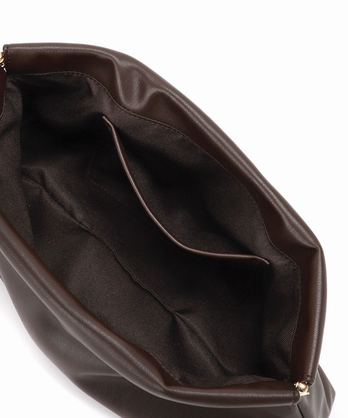 plage(プラージュ)の「&MyuQ / アンドミューク 別注 CLUTCH バッグ(クラッチバッグ・レディース・ブラウン系その他/ホワイト・FREE)」の13枚目の写真