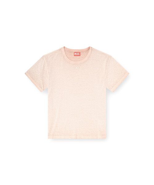 DIESEL(ディーゼル)の「ウィメンズ Tシャツ T-NORMY-S18(Tシャツ/カットソー・レディース・ライトピンク/グレー・LARGE/X-SMALL/SMALL/MEDIUM/X-LARGE)」の10枚目の写真