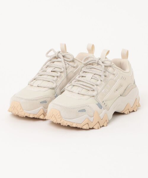 FILA(フィラ)の「FILA フィラ OAKMONT TR オークモントティーアール FU0102650924 ABC-MART限定 *Beige /Brown(スニーカー・メンズ・ベージュ・23.0cm/28.0cm/27.0cm/26.0cm/25.0cm/24.0cm)」の1枚目の写真