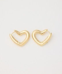 ハートフープピアス