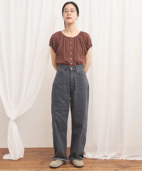 fig London(フィグロンドン)の「Kate blouse(シャツ/ブラウス・レディース・ブラウン・FREE)」の7枚目の写真