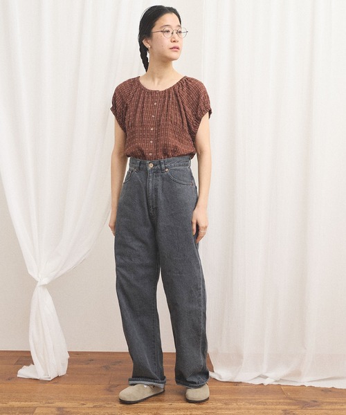 fig London(フィグロンドン)の「Kate blouse(シャツ/ブラウス・レディース・ブラウン・FREE)」の8枚目の写真