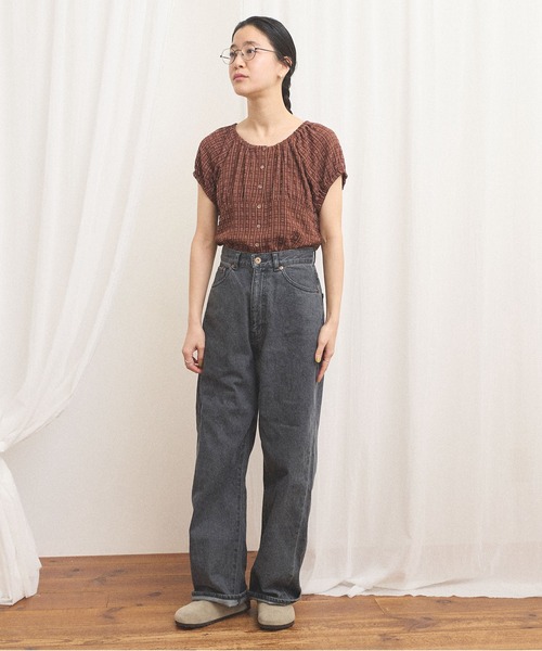 fig London(フィグロンドン)の「Kate blouse(シャツ/ブラウス・レディース・ブラウン・FREE)」の12枚目の写真