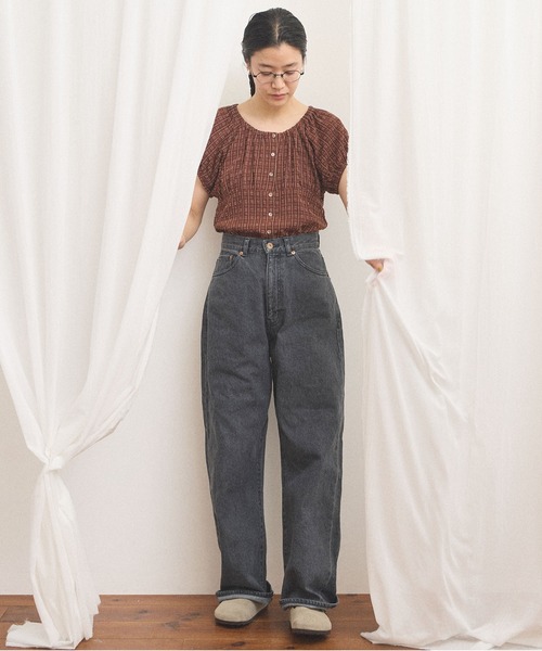 fig London(フィグロンドン)の「Kate blouse(シャツ/ブラウス・レディース・ブラウン・FREE)」の14枚目の写真