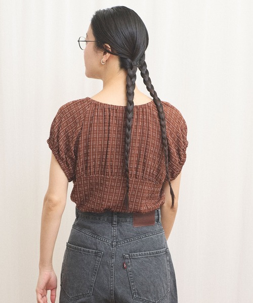 fig London(フィグロンドン)の「Kate blouse(シャツ/ブラウス・レディース・ブラウン・FREE)」の6枚目の写真