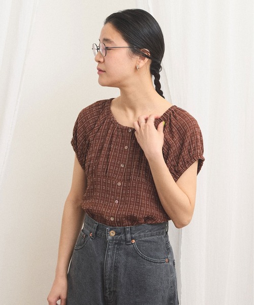 fig London(フィグロンドン)の「Kate blouse(シャツ/ブラウス・レディース・ブラウン・FREE)」の5枚目の写真