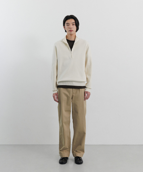 BLANKROOM（ブランクルーム）の「ハーフジップニット_IVORY（ニット/セーター・メンズ・その他・1/2/3）」の2枚目の写真