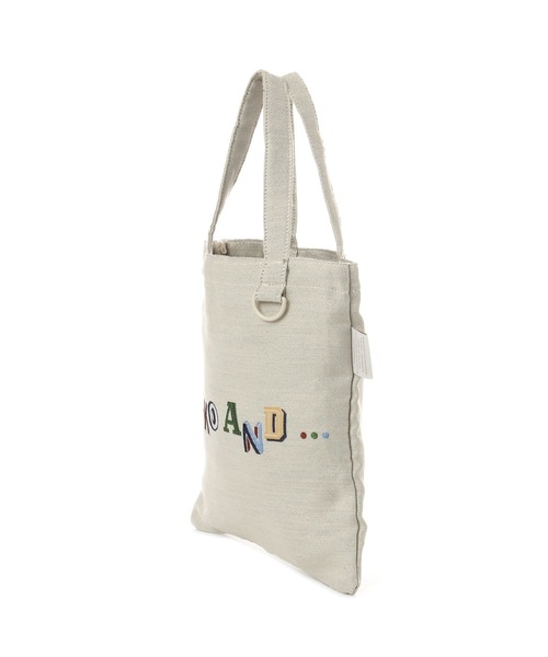 niko and...(ニコアンド)の「ニコロゴジャガードミニトートバッグ【ニコロゴトート】(トートバッグ・レディース・ブルー/アイボリー・0)」の3枚目の写真