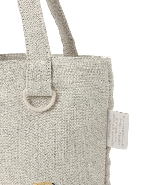 niko and...(ニコアンド)の「ニコロゴジャガードミニトートバッグ【ニコロゴトート】(トートバッグ・レディース・ブルー/アイボリー・0)」の7枚目の写真