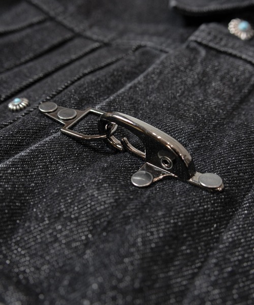 JACKROSE（ジャックローズ）の「JE-ファイヤーマン・プリーツデニム　JKT（デニムジャケット・メンズ・ブラック・M/L/XL）」の5枚目の写真