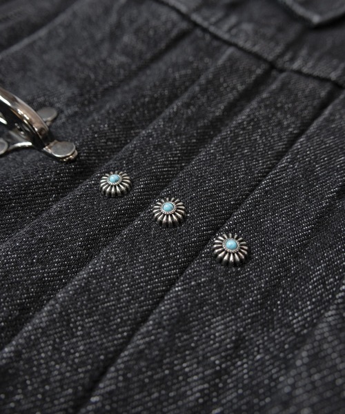 JACKROSE（ジャックローズ）の「JE-ファイヤーマン・プリーツデニム　JKT（デニムジャケット・メンズ・ブラック・M/L/XL）」の6枚目の写真