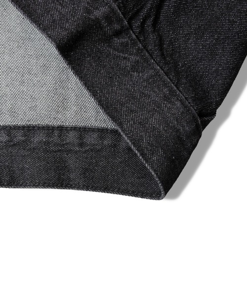 JACKROSE（ジャックローズ）の「JE-ファイヤーマン・プリーツデニム　JKT（デニムジャケット・メンズ・ブラック・M/L/XL）」の8枚目の写真