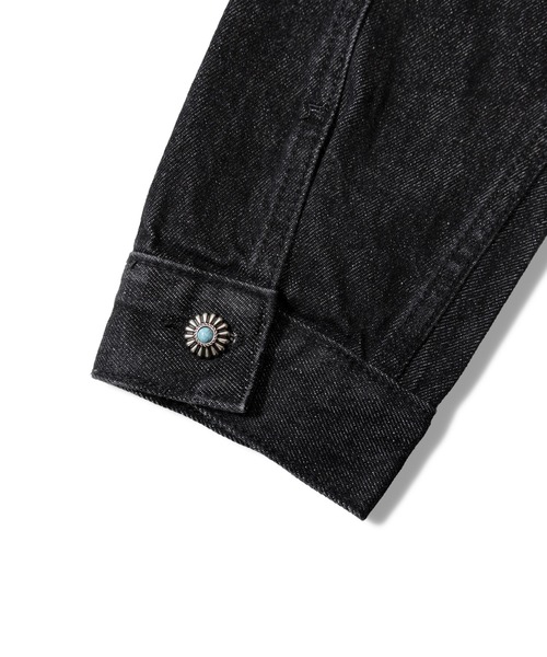 JACKROSE（ジャックローズ）の「JE-ファイヤーマン・プリーツデニム　JKT（デニムジャケット・メンズ・ブラック・M/L/XL）」の9枚目の写真