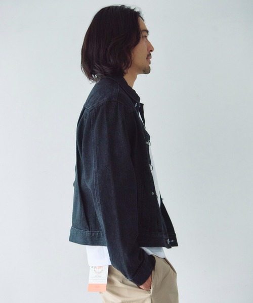 JACKROSE(ジャックローズ)の「JE-ファイヤーマン・プリーツデニム JKT(デニムジャケット・メンズ・ブラック・M/L/XL)」の13枚目の写真
