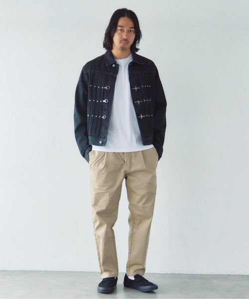 JACKROSE(ジャックローズ)の「JE-ファイヤーマン・プリーツデニム JKT(デニムジャケット・メンズ・ブラック・M/L/XL)」の18枚目の写真