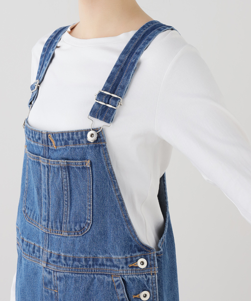 SLOBE IENA（スローブイエナ）の「DENIMサロペット（サロペット/オーバーオール・レディース・ブルー系その他・38/36）」の7枚目の写真