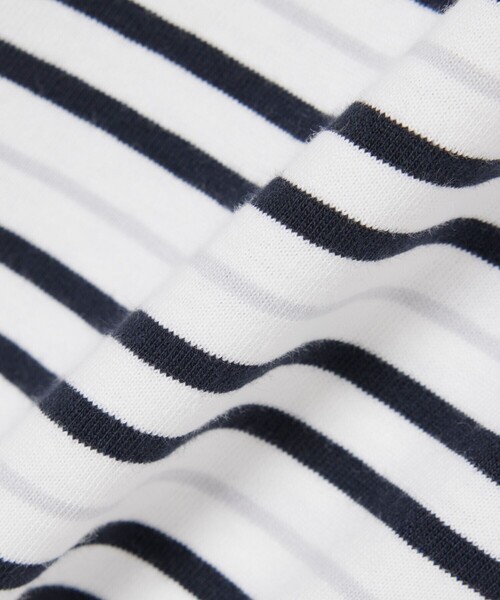LACOSTE（ラコステ）の「マルチボーダーリンガーネック半袖Tシャツ（Tシャツ/カットソー・メンズ・ブラック/ライトブルー/ベージュ・2/3/4/5/6）」の21枚目の写真