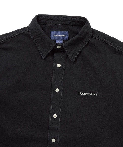 thisisneverthat(ディスイズネバーザット)の「Washed Denim S/S Shirt(シャツ/ブラウス・メンズ・ブルー系その他/ブラック・L/M/S/XL)」の3枚目の写真
