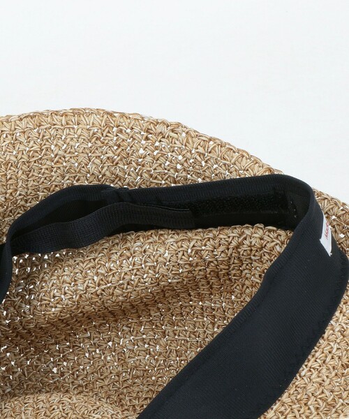 RACAL(ラカル)の「<Racal>ペーパー ファイバー チューリップハット(ハット・メンズ・ブラック/ナチュラル・FREE)」の3枚目の写真