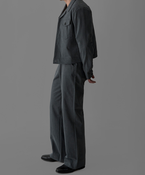 BOWLOW PRODUCT（バウロープロダクト）の「キャティオニックコットンクロップジャケット[チャコール]（その他アウター・メンズ・その他・MEDIUM/LARGE/X-LARGE）」の5枚目の写真