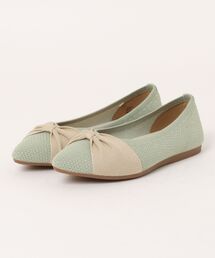 ABC SELECT エービーシーセレクト CL RIBBON KNIT リボンニットパンプス W5075 PISTACHIO