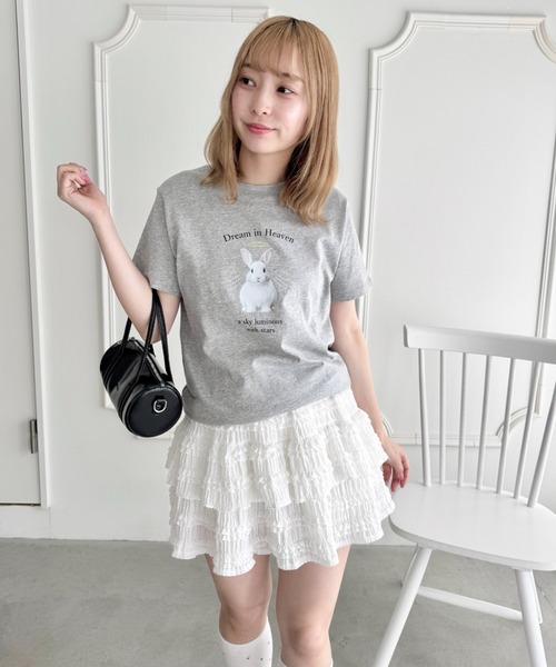Loueme(ルエム)の「ホイップレースフリルミニスカパン(スカート・レディース・ホワイト/ピンク/アイボリー/ブラック・FREE)」の11枚目の写真
