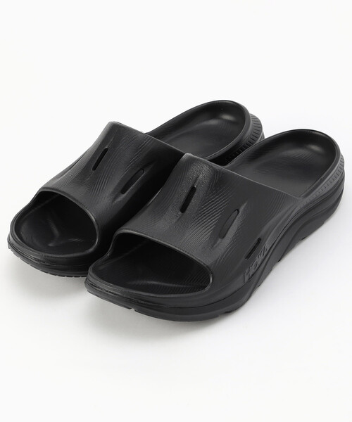 HOKA(ホカ)の「HOKA/ホカ ORA RECOVERY SLIDE 3【26.0-28.0cm】(サンダル・メンズ・グレー/ブラック・9/10/8)」の1枚目の写真