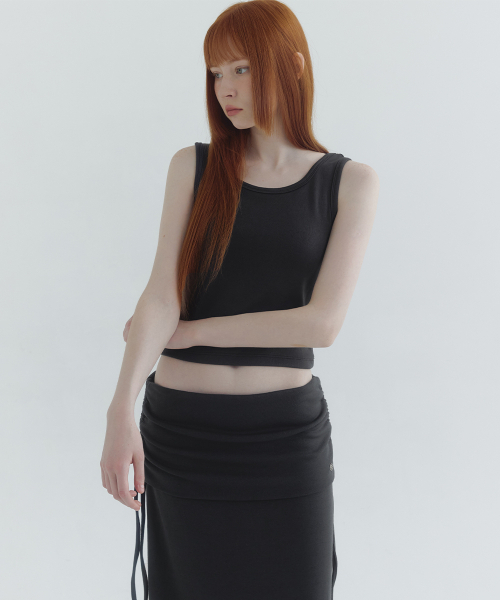 MICANE（ミケーネ）の「メナスリーブレスフォールドスカートセットアップ（スカート・レディース・ブラック/チャコール・SMALL/MEDIUM/LARGE/X-LARGE）」の12枚目の写真