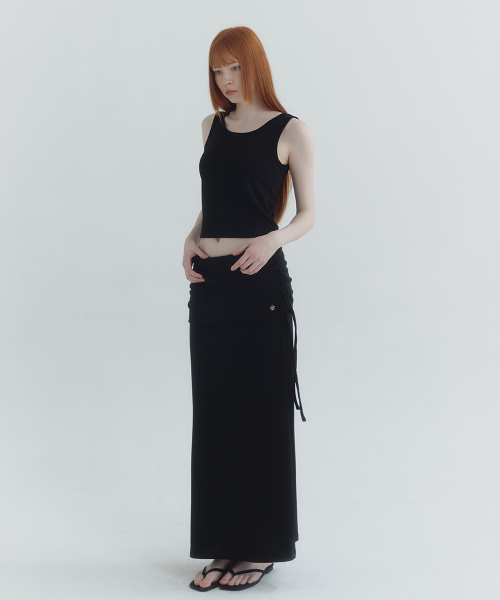 MICANE（ミケーネ）の「メナスリーブレスフォールドスカートセットアップ（スカート・レディース・ブラック/チャコール・SMALL/MEDIUM/LARGE/X-LARGE）」の15枚目の写真