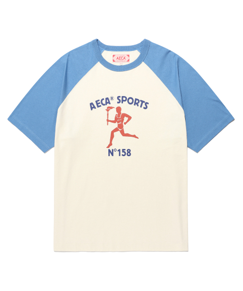 AECA(エイカ)の「RAGLAN COLOR BLOCK RUNNER HALF SLEEVE TEE-IVORY(Tシャツ/カットソー・メンズ・その他・M/L/XL)」の3枚目の写真