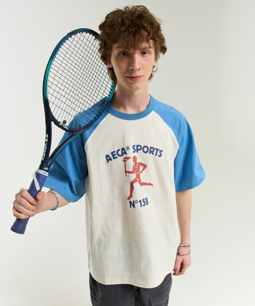AECA(エイカ)の「RAGLAN COLOR BLOCK RUNNER HALF SLEEVE TEE-IVORY(Tシャツ/カットソー・メンズ・その他・M/L/XL)」の9枚目の写真