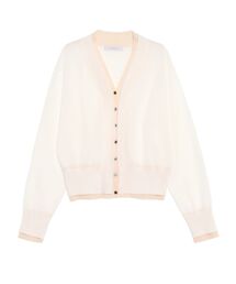 ELENDEEK | カラーレイヤーシアーカーディガン(ニット/セーター)