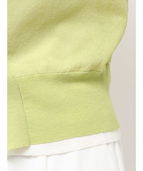 ELENDEEK（エレンディーク）の「カラーレイヤーシアーカーディガン（ニット/セーター・レディース・オフホワイト/ライム/ベージュ・FREE）」の9枚目の写真