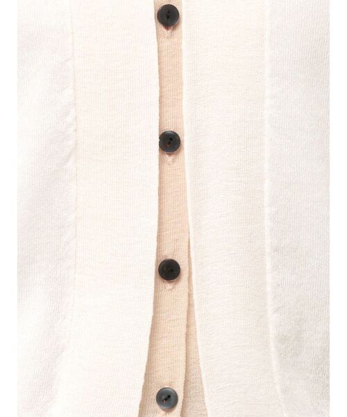 ELENDEEK（エレンディーク）の「カラーレイヤーシアーカーディガン（ニット/セーター・レディース・オフホワイト/ライム/ベージュ・FREE）」の14枚目の写真