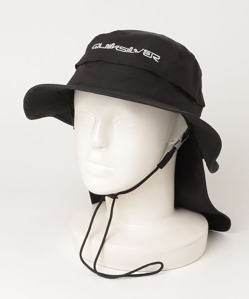 Quiksilver（クイックシルバー）の「クイックシルバー QUIKSILVER WR UV WATER BEACH HAT（ハット・メンズ・ブラック/グレー・ONE SIZE）」の2枚目の写真