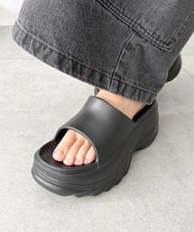 WEGO | WEGO/【26年春夏新作】厚底デザインラバーサンダル(サンダル)