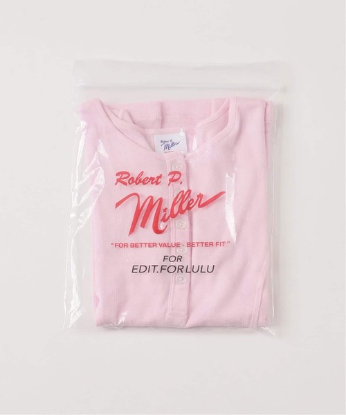 別注【miller×lulu】シアーヘンリーネックTEE（Tシャツ/カットソー