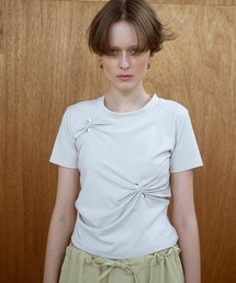 leinwande（ラインヴァンド）の「Stone Pinched Lyocel Tee / ストーンピンチリヨセルティー（Tシャツ/カットソー）」