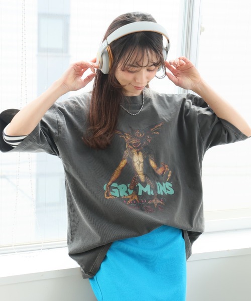 baron(バロン)の「グレムリン ピグメントTシャツ(Tシャツ/カットソー・レディース・ブラック系その他/スミクロ・M/L/XL)」の1枚目の写真