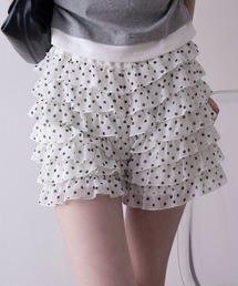 WEGO/ドットフリルマイクロショートパンツ