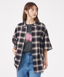 Revo. | 【Revo. / レヴォ】TH-4093 / オンブレチェック 半袖シャツ / ユニセックス(シャツ/ブラウス)