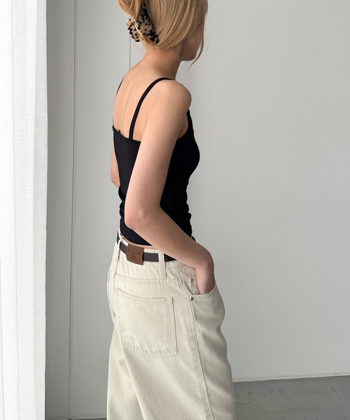 CANAL JEAN(キャナルジーン)の「El mar コットンストレッチパット付きキャミソール(キャミソール・レディース・グレー/ブラック/アイボリー・ONE SIZE)」の8枚目の写真