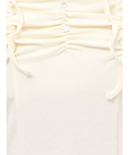 dazzlin(ダズリン)の「タイ付ギャザーカットトップス(Tシャツ/カットソー・レディース・イエロー/ブラウン/オフホワイト/ブルー・FREE)」の8枚目の写真