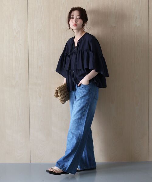 le.coeur blanc(ルクールブラン)の「Healthy DENIM BreezyP.PepperM-Easy(その他パンツ・レディース・ブルー/サックスブルー・37/36)」の10枚目の写真