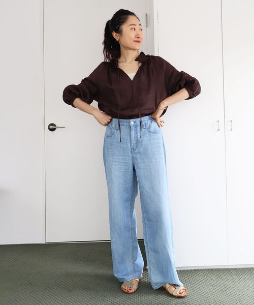 le.coeur blanc(ルクールブラン)の「Healthy DENIM BreezyP.PepperM-Easy(その他パンツ・レディース・ブルー/サックスブルー・37/36)」の18枚目の写真
