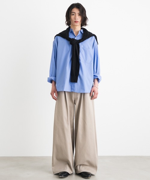 SINSS（シンス）の「Side deep tuck denim / サイドディープタックデニム（デニムパンツ・メンズ・ブラック/ベージュ・SMALL/X-SMALL/LARGE/MEDIUM）」の3枚目の写真